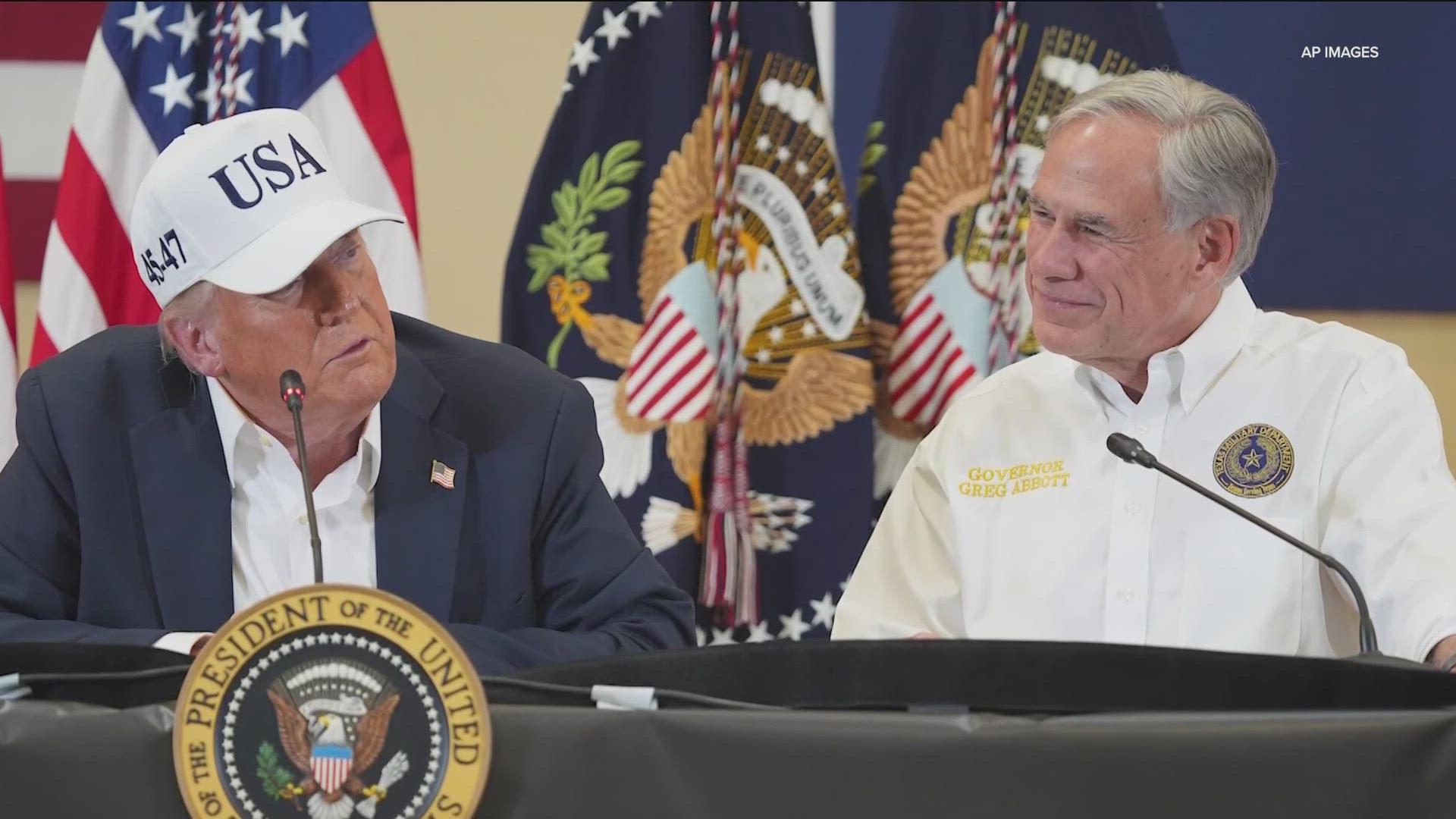President Donald Trump endorses Texas Gov. Greg Abbott's reelection ...