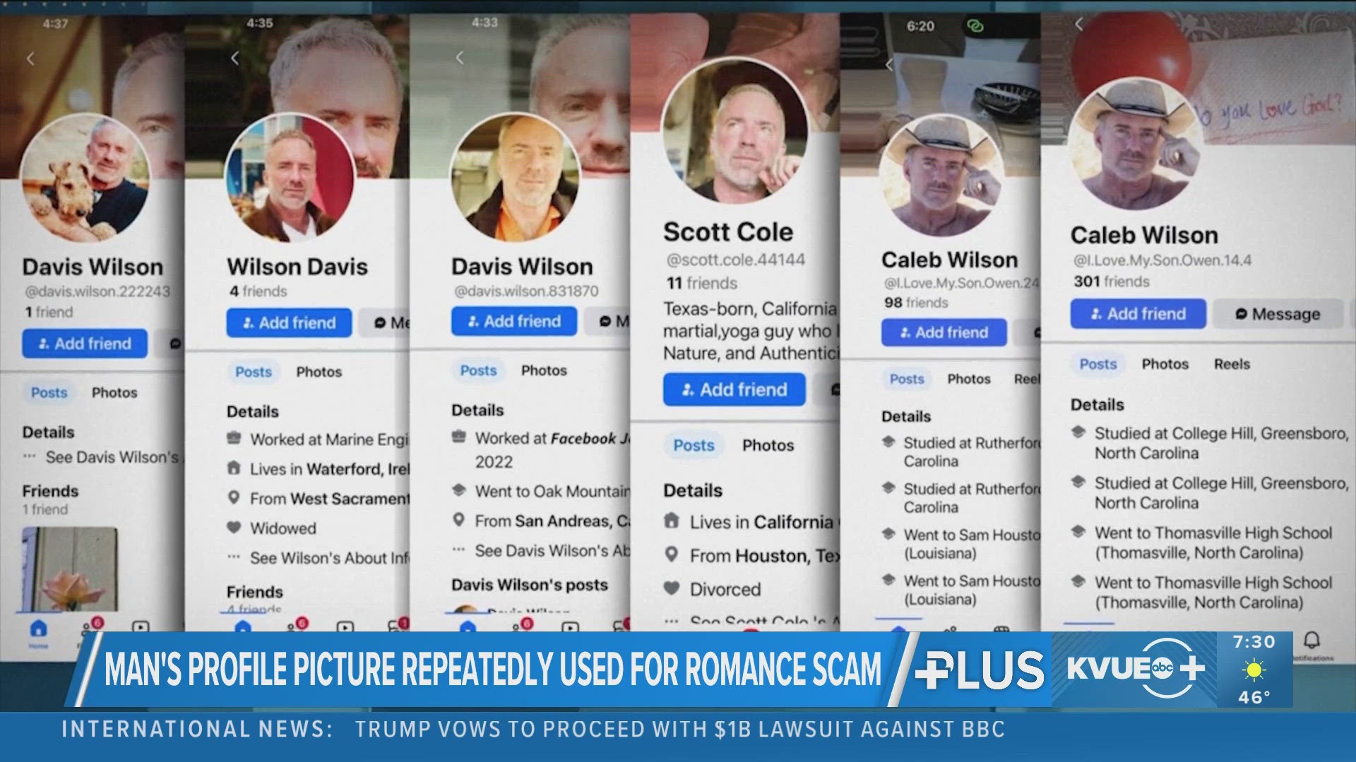 California man says his photo has been repeatedly used in fake profiles