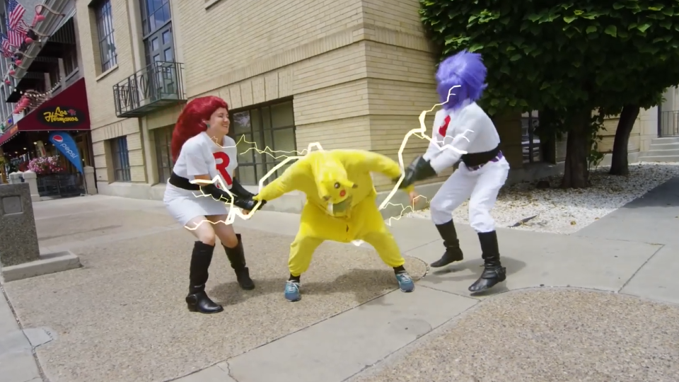 Catching Pokémon with Parkour