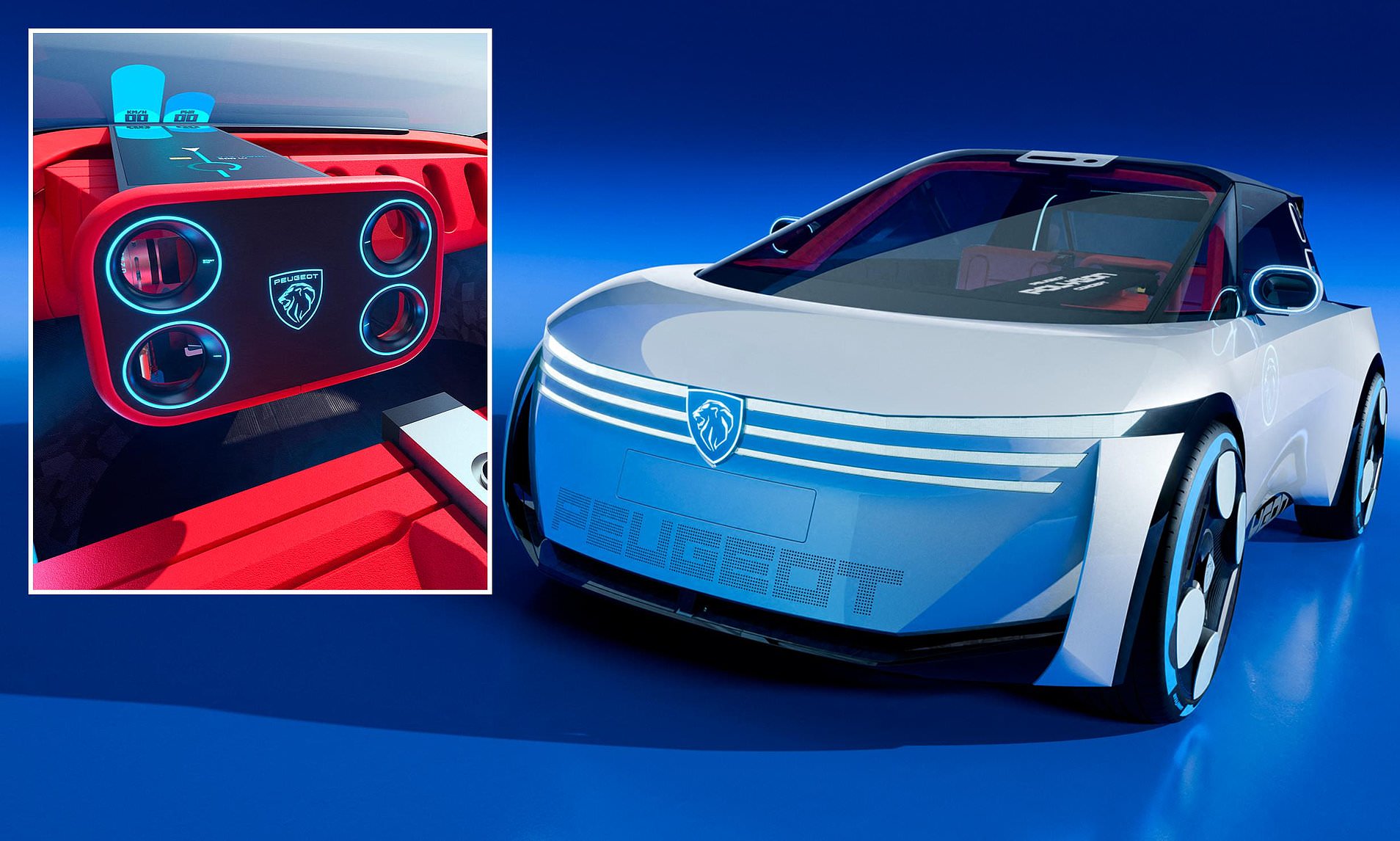 Peugeot Polygon is a radical small concept car with many sides and a ...