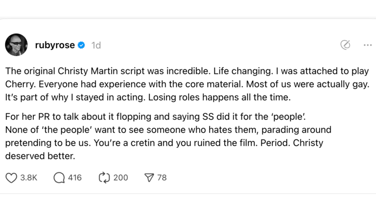 Ruby Rose Claims Sydney Sweeney 'Hates' LGBTQA+ Community For 'Ruining ...