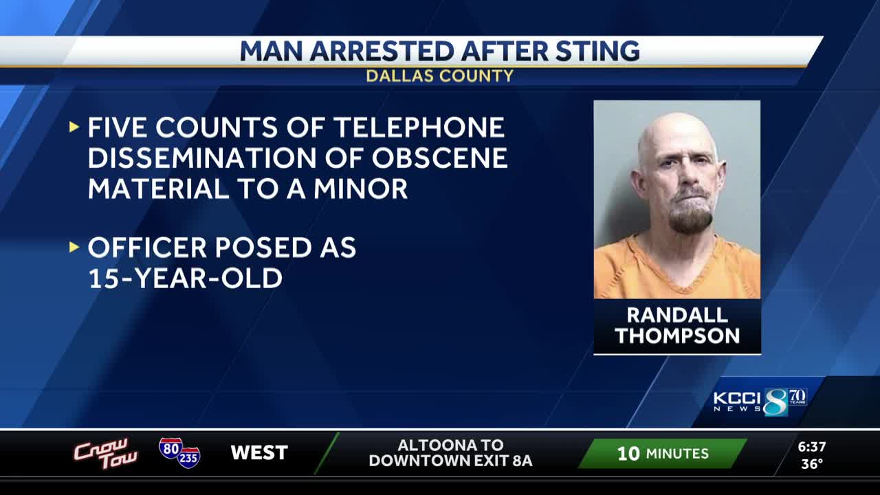 Des Moines man arrested in sex abuse sting