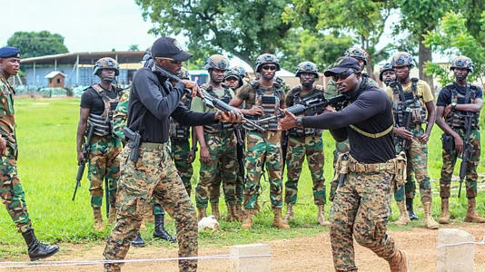 Ghana Armed Forces training