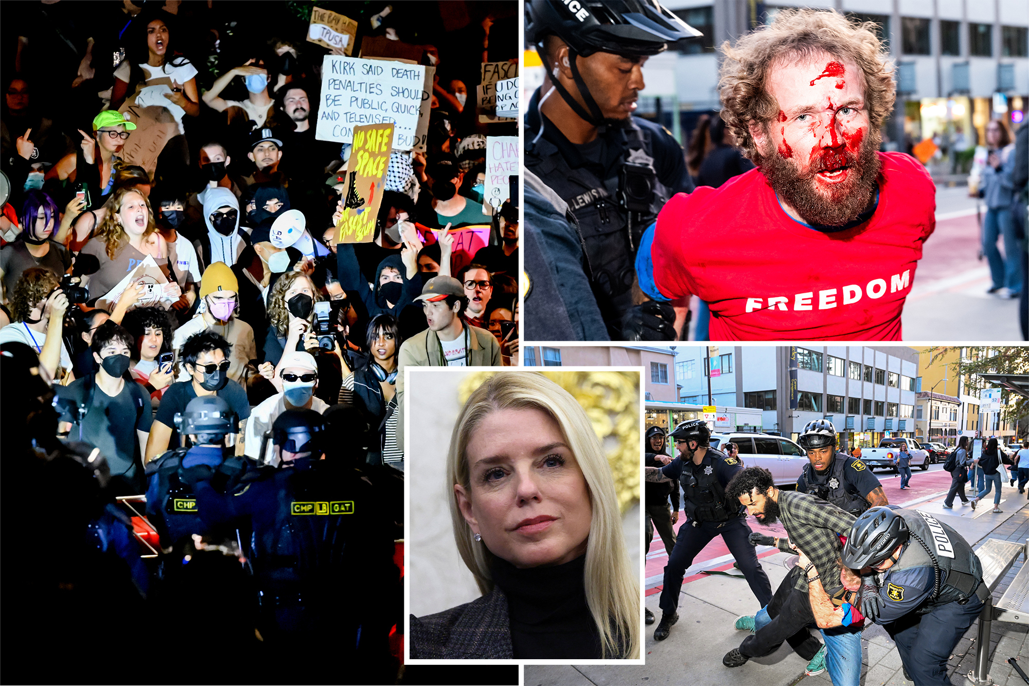 Feds probing bloody riots at UC Berkeley TPUSA tour stop, blaming ...