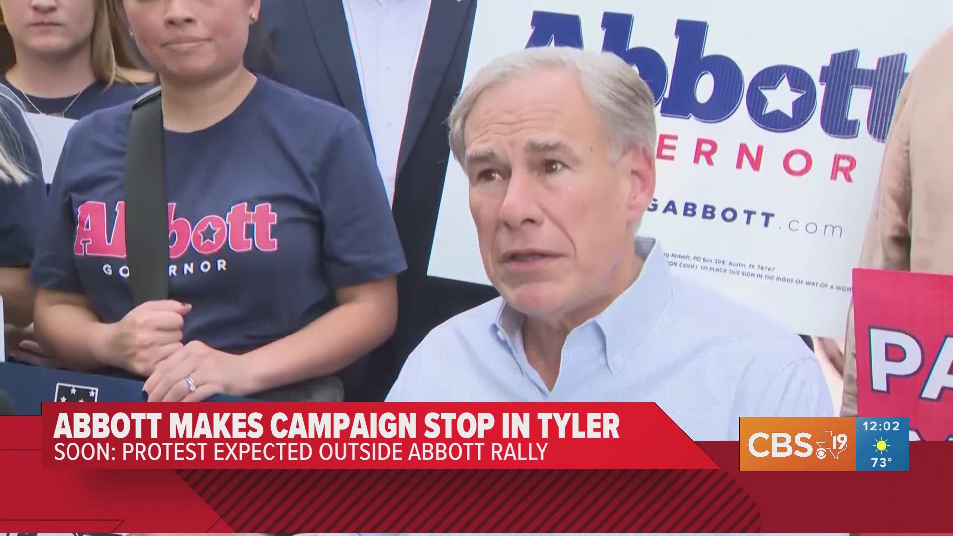 Gov. Greg Abbott makes one of his first 2026 campaign stops in Tyler ...