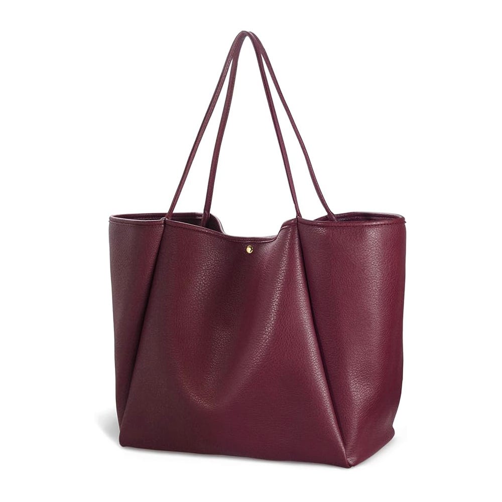 Oversize Pu Leather Tote