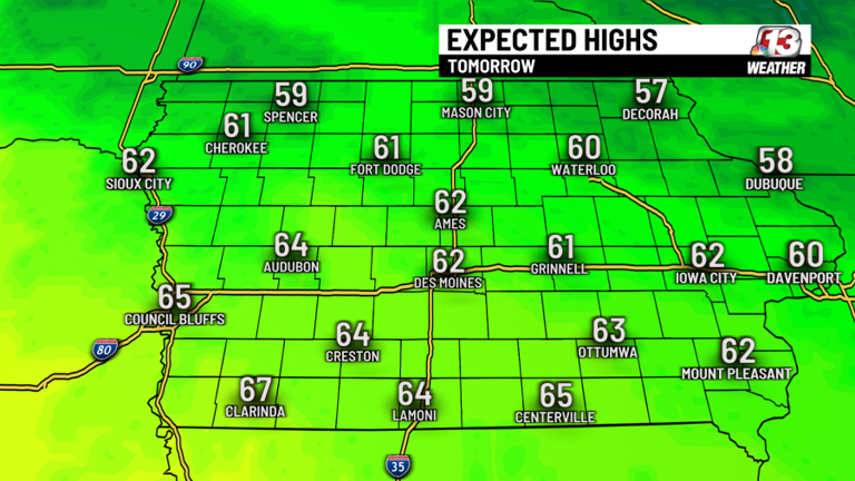 Warm weekend ahead before cold front brings cooler air