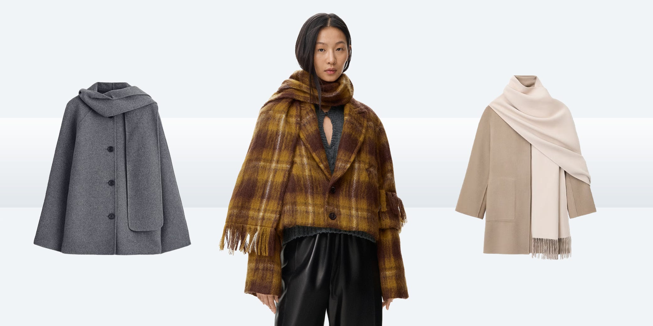 MAISON SPECIAL】 Winter Scarf Tent Coat MAISON SPECIAL】 Winter