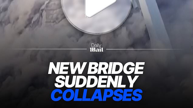 Newly built 2,500ft bridge collapses into river in China's Sichuan province