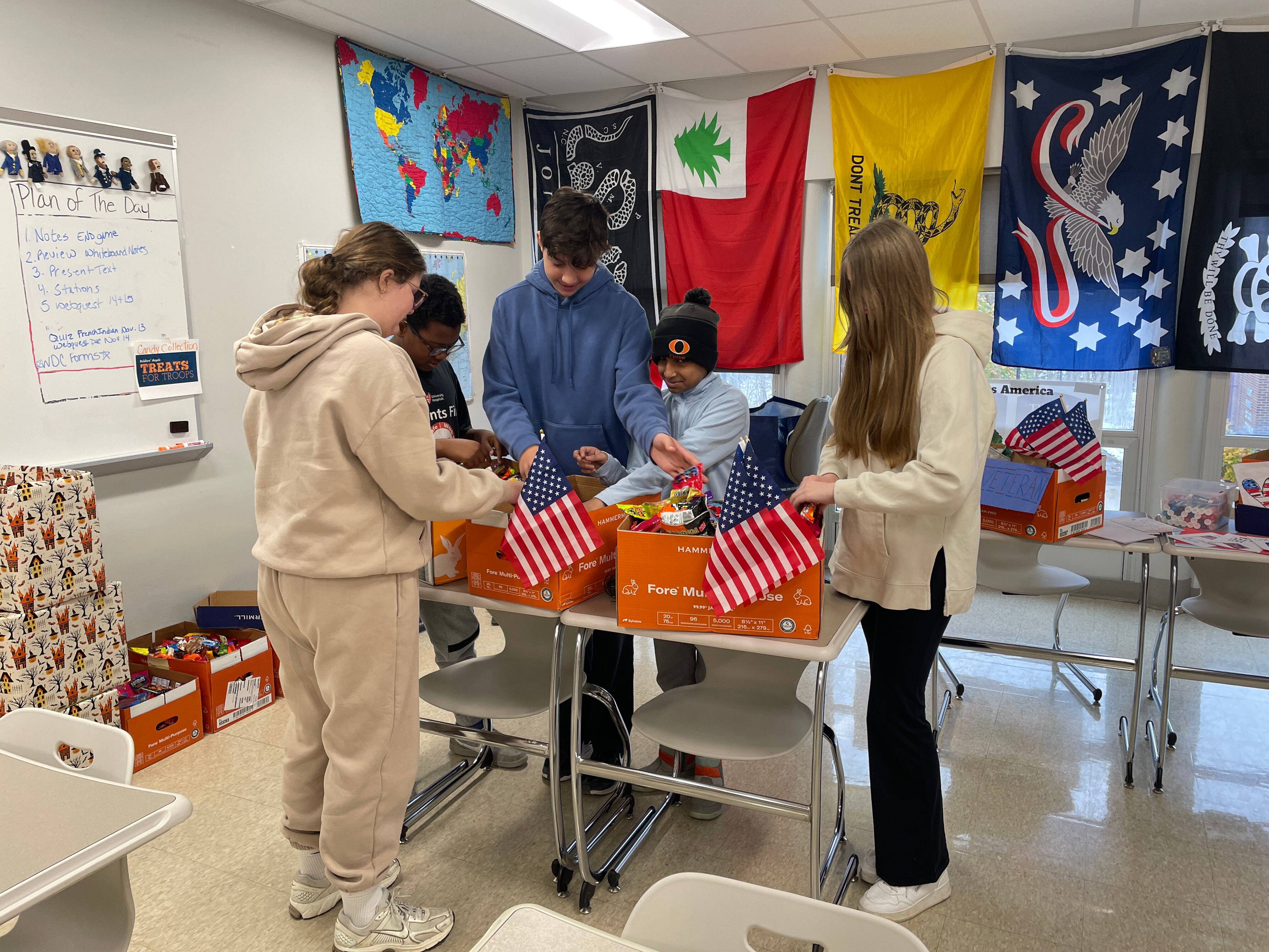Pepper Pike teacher turns leftover Halloween candy into gifts for veterans