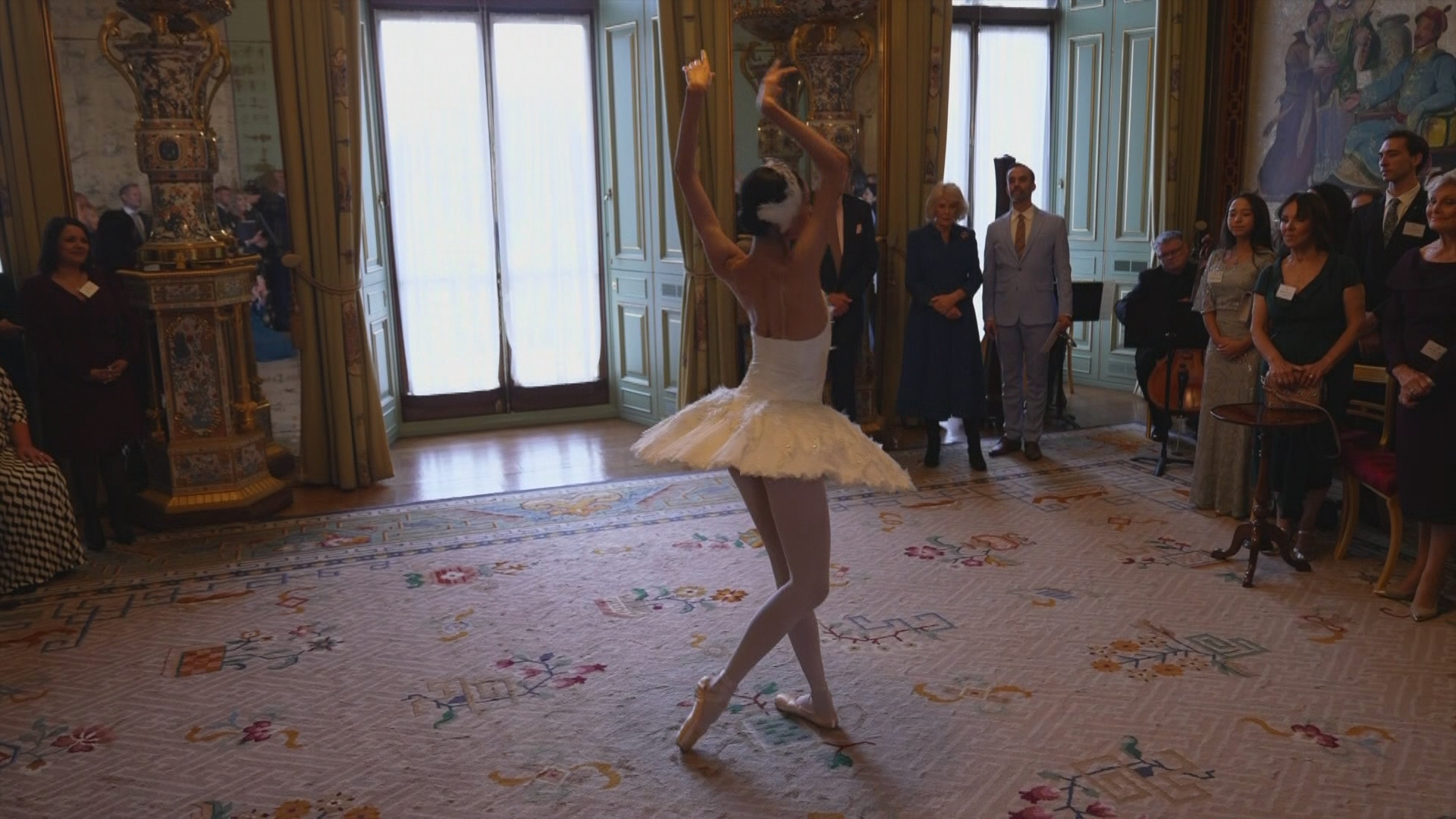 The Queen hosts a reception for the English National Ballet