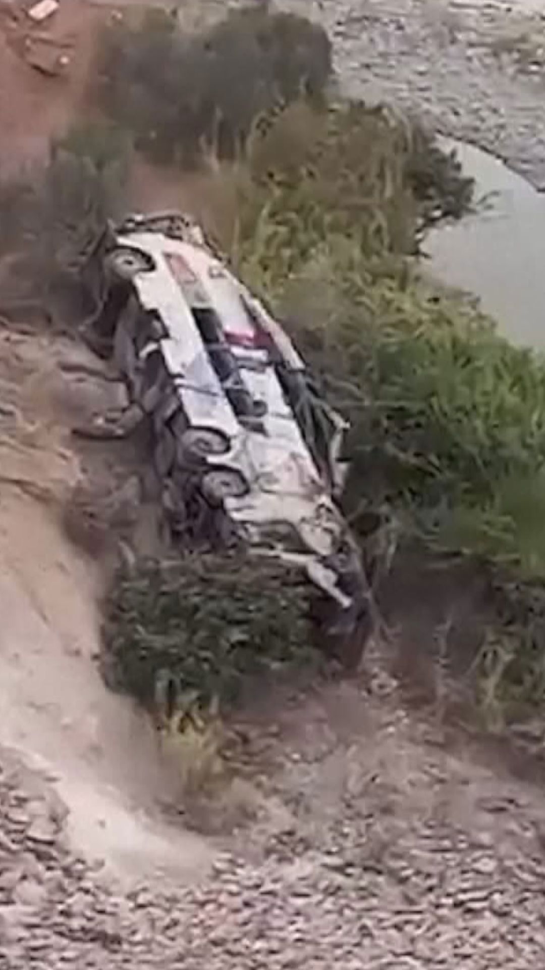 Passenger bus plunges into a ravine in southern Peru killing at least 37