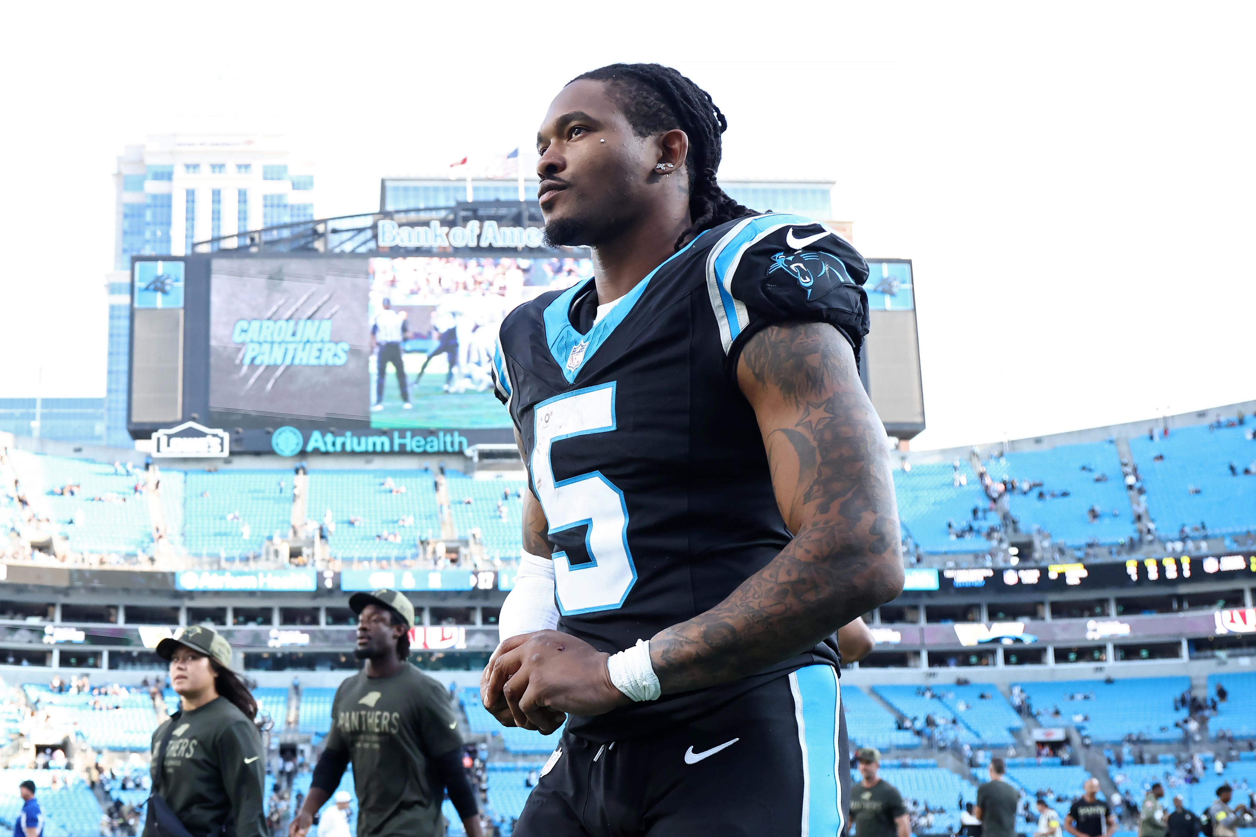 Panthers RB Rico Dowdle held out of practice to begin Week 11