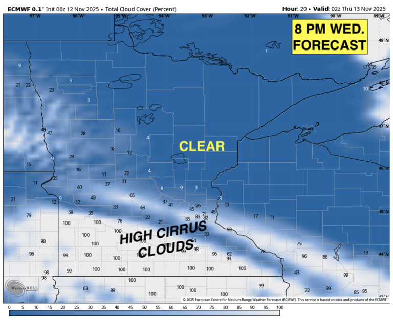 How intense will the northern lights get in Minnesota Wednesday night?