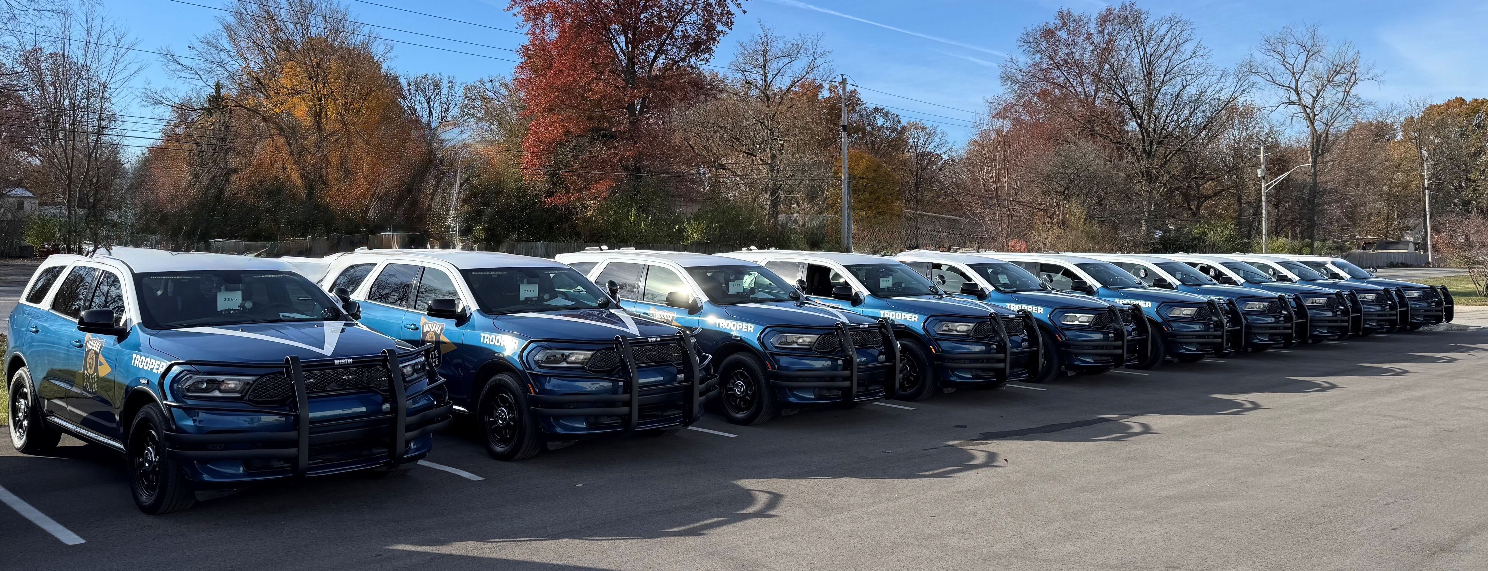 ‘New cars, new era’: Indiana State Police rolls out new patrol vehicles