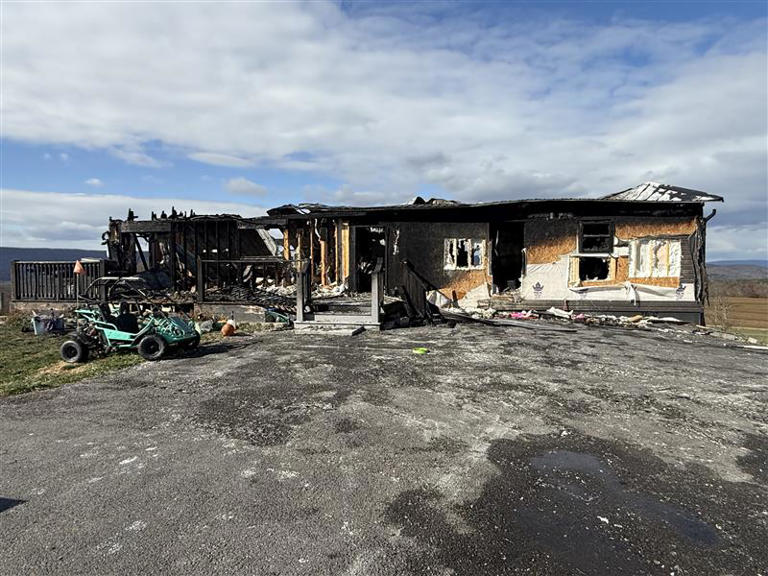 PHOTOS: Home destroyed by fire in Bedford County