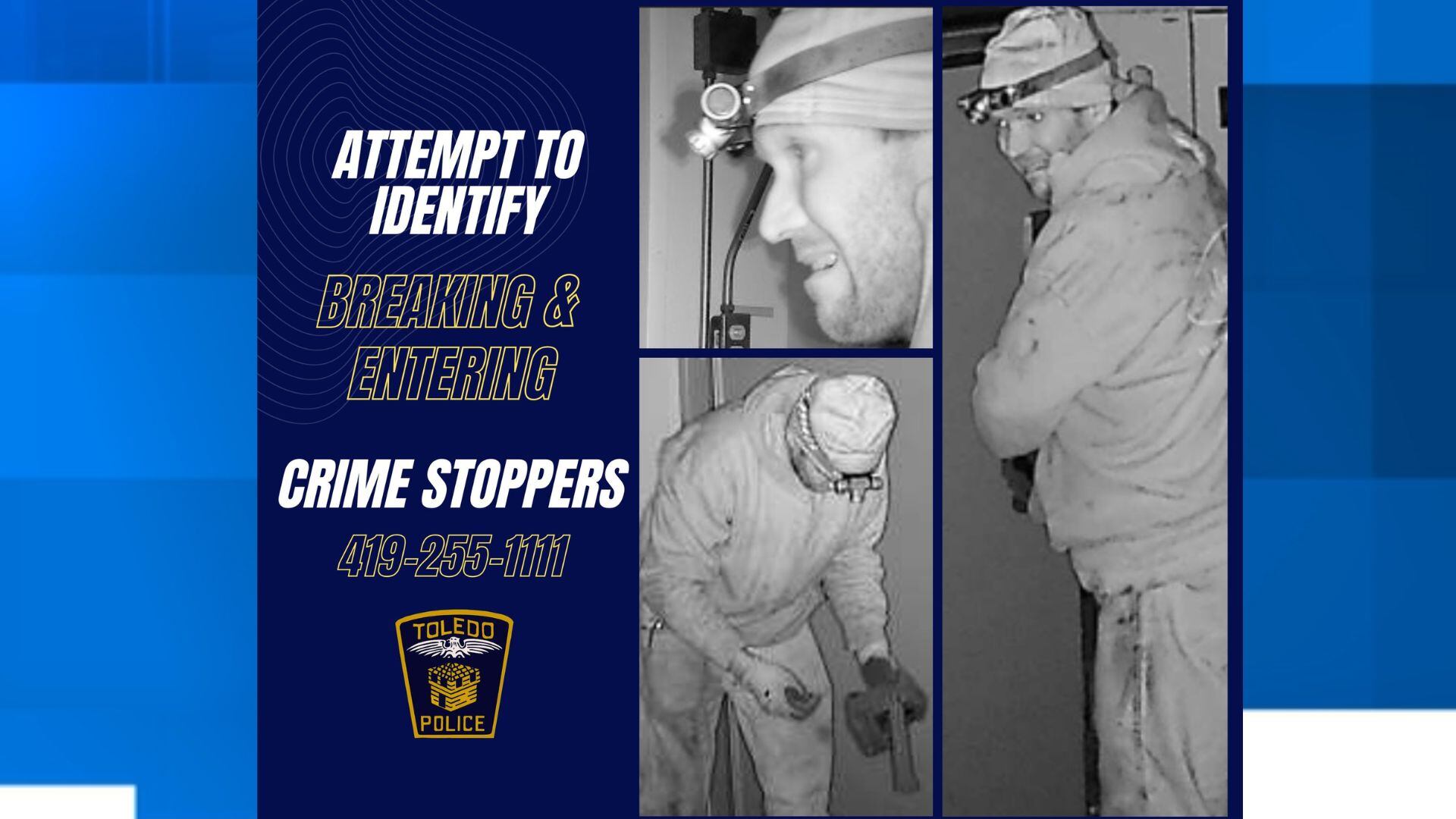 Toledo Police asking for help identifying suspect