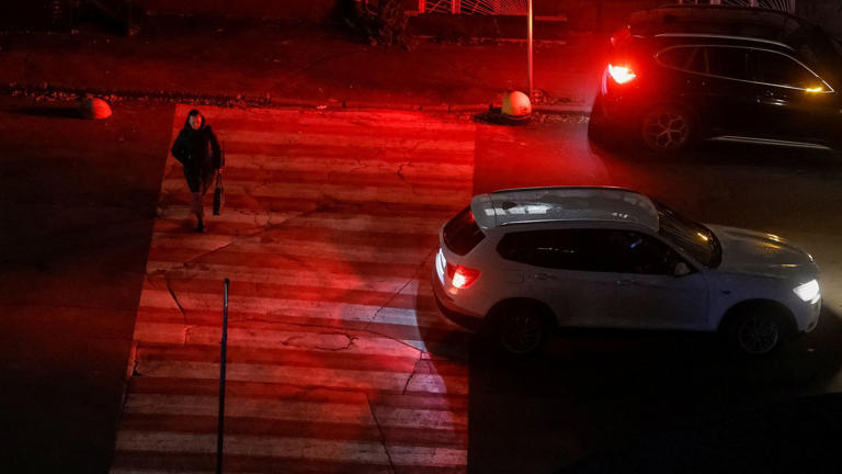Blackout in Ukraine. Pic: Reuters