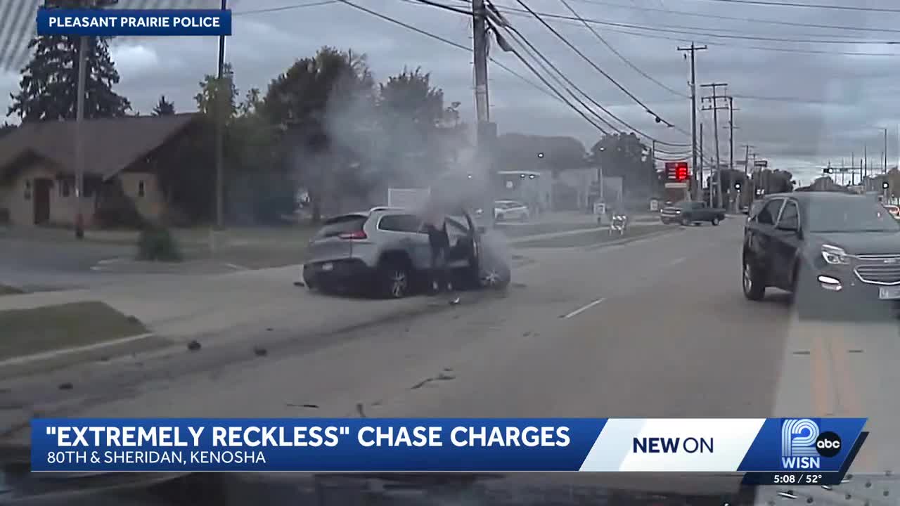 Police chase driver for 'extremely reckless driving,' ending in crash