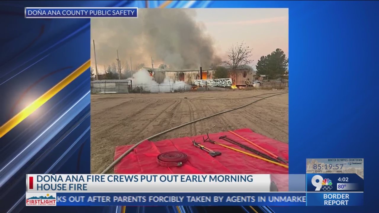 Doña Ana fire crews put out early morning house fire