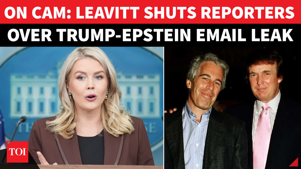 Trump-Epstein Email Leak: Reporters ‘Anger’ Leavitt, ‘Why Not Just ...