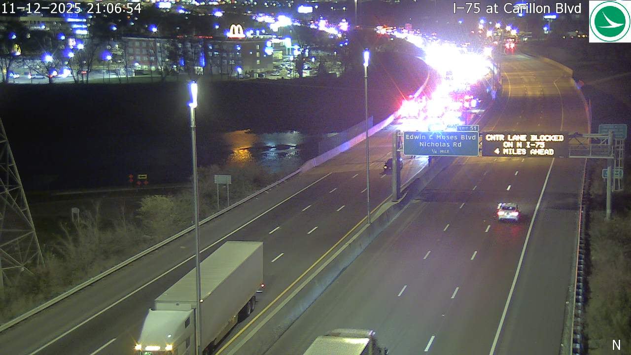 All lanes on I-75 S reopen after crash in Dayton