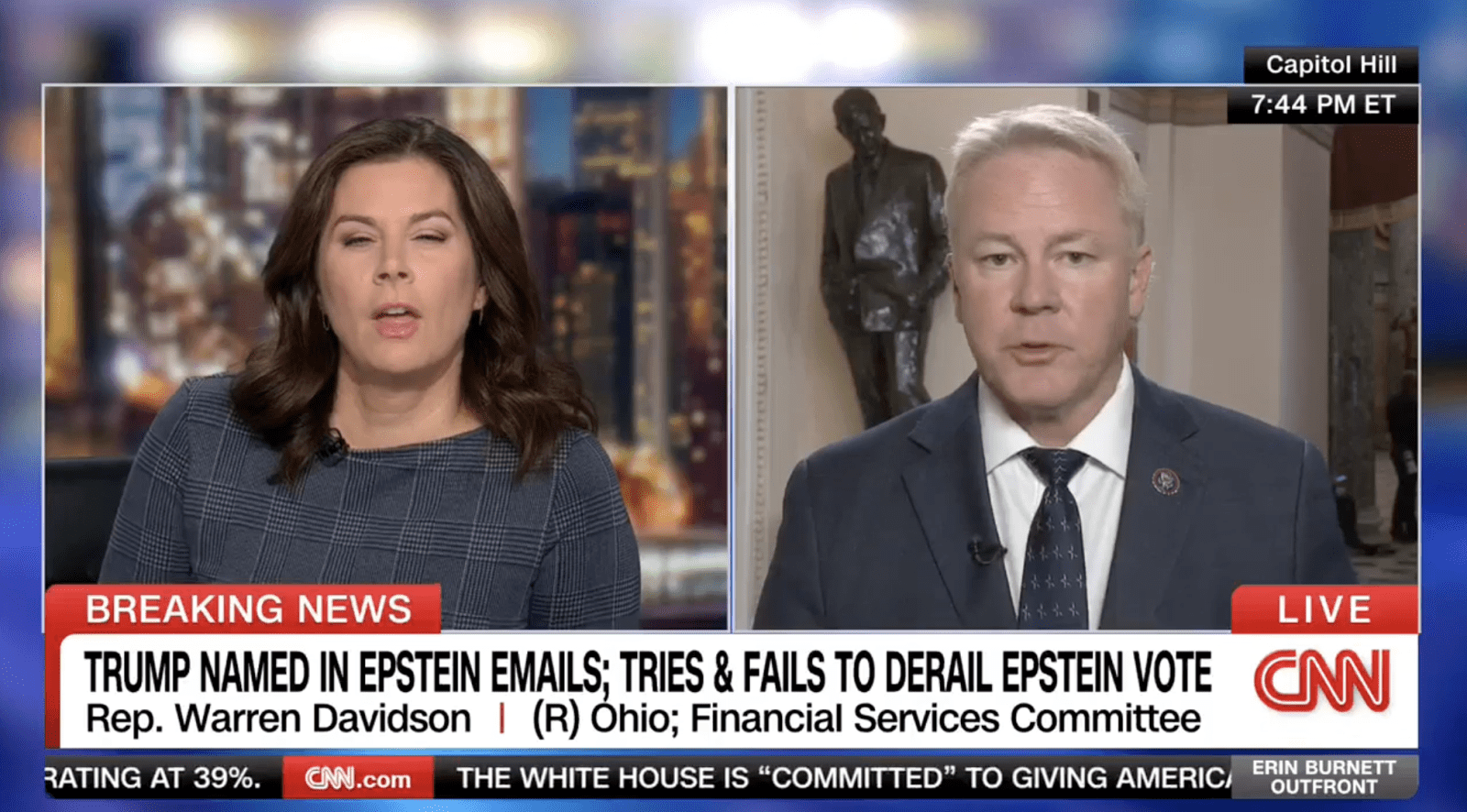 CNN's Erin Burnett corners MAGA rep on Trump’s warning
