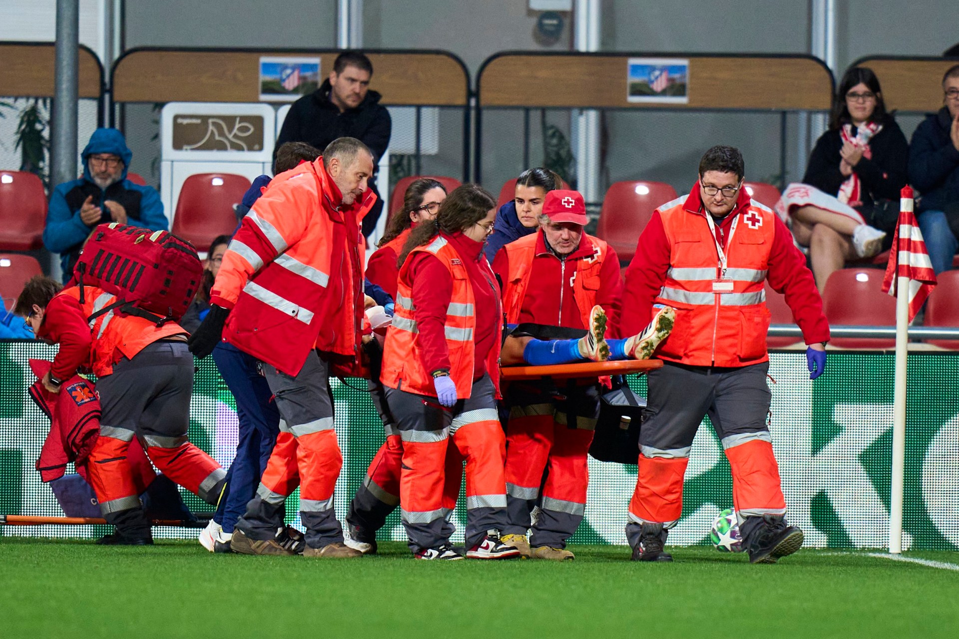 Young footballer collapses in Champions League match