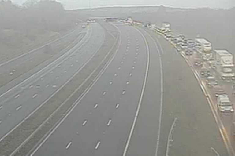 M1 closed in both directions after crash as drivers warned to expect ...