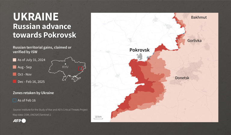 Ucrania se enfrenta a su mayor catástrofe militar en Pokrovsk