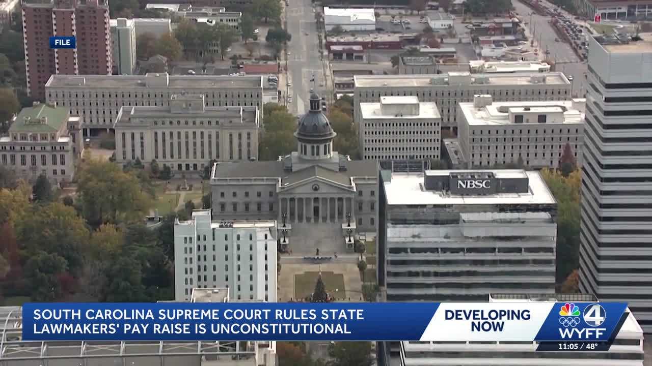 SC Supreme Court rules pay raise for state lawmakers is unconstitutional