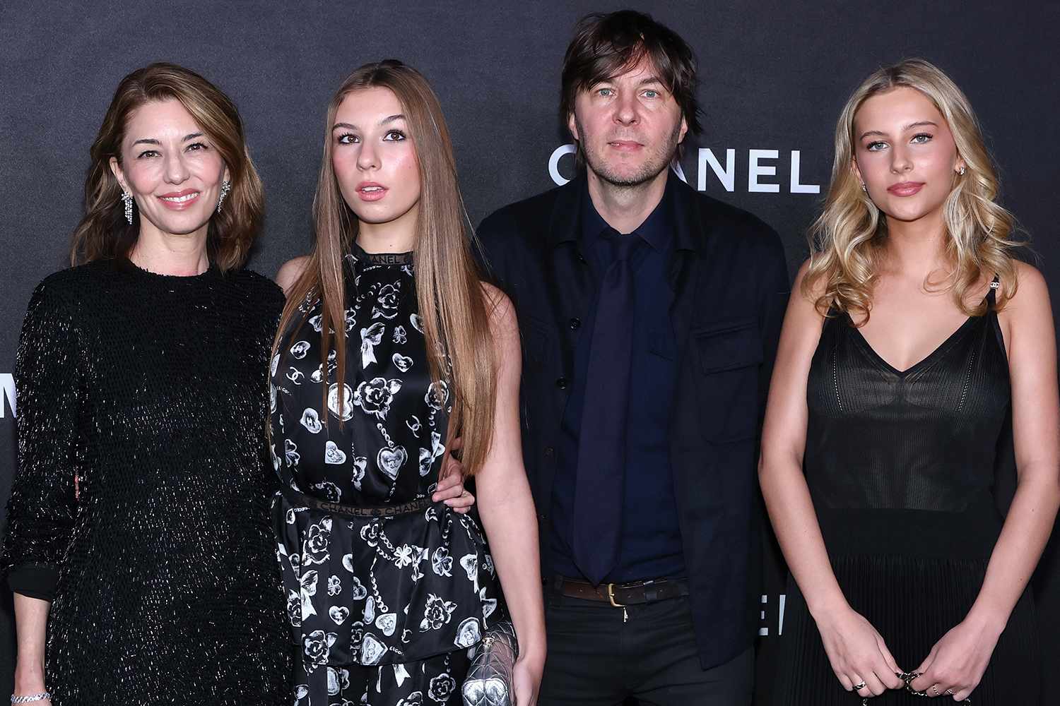 Sofia Coppola and Daughters Coordinate Red Carpet Looks for Museum of(00)