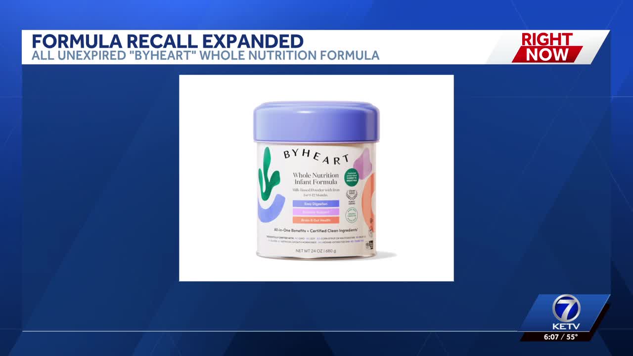 Formula recall expanded to Nebraska after nationwide infant botulism ...