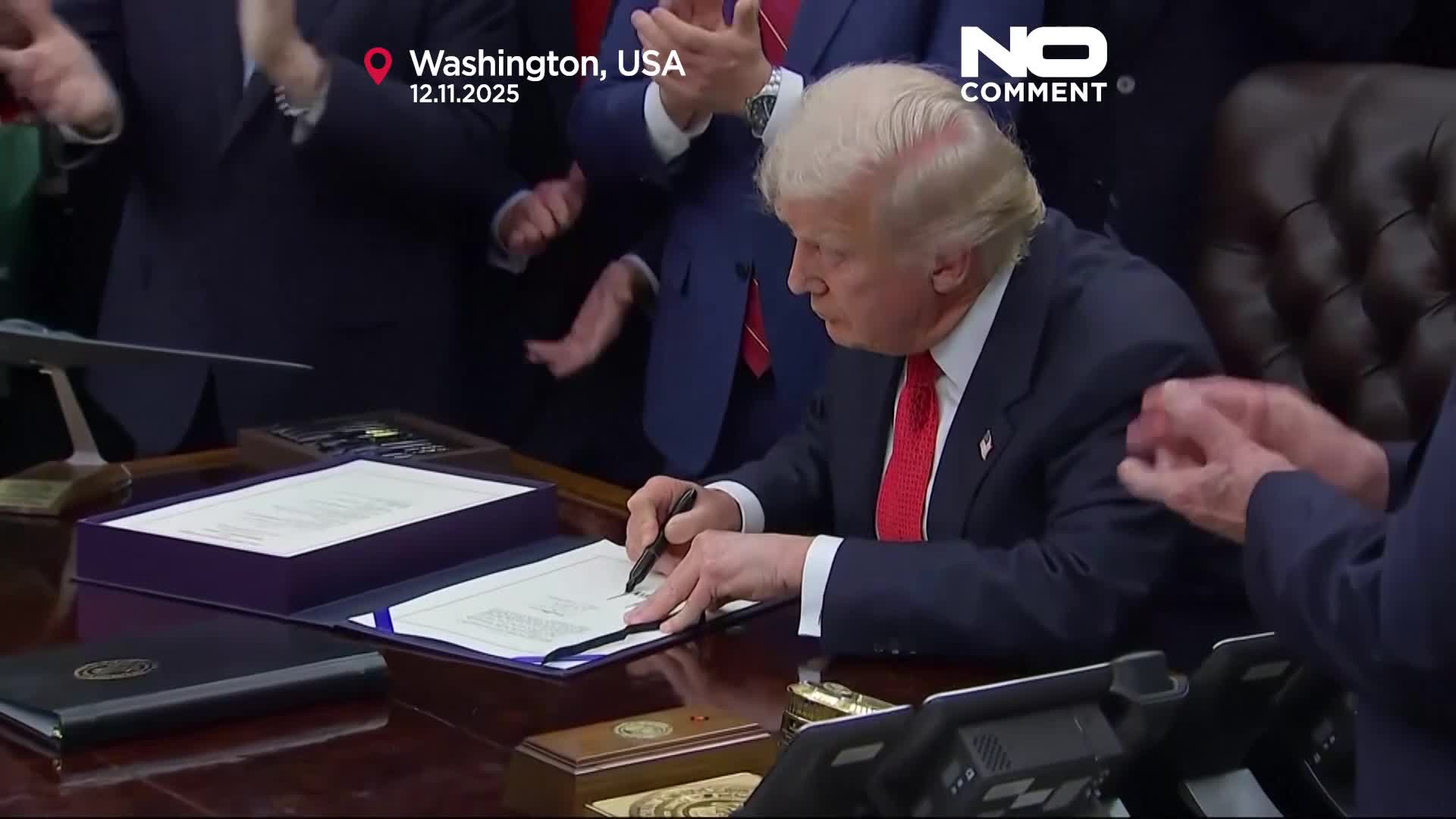 US government shutdown ends after 43 days as Trump signs funding bill