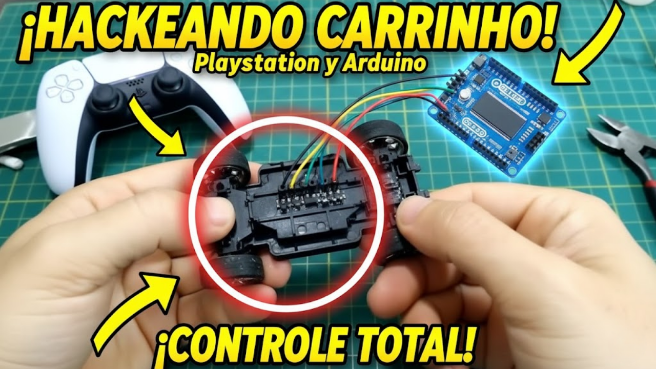 Hackeando Carrinho de Controle Remoto – Playstation y Arduino