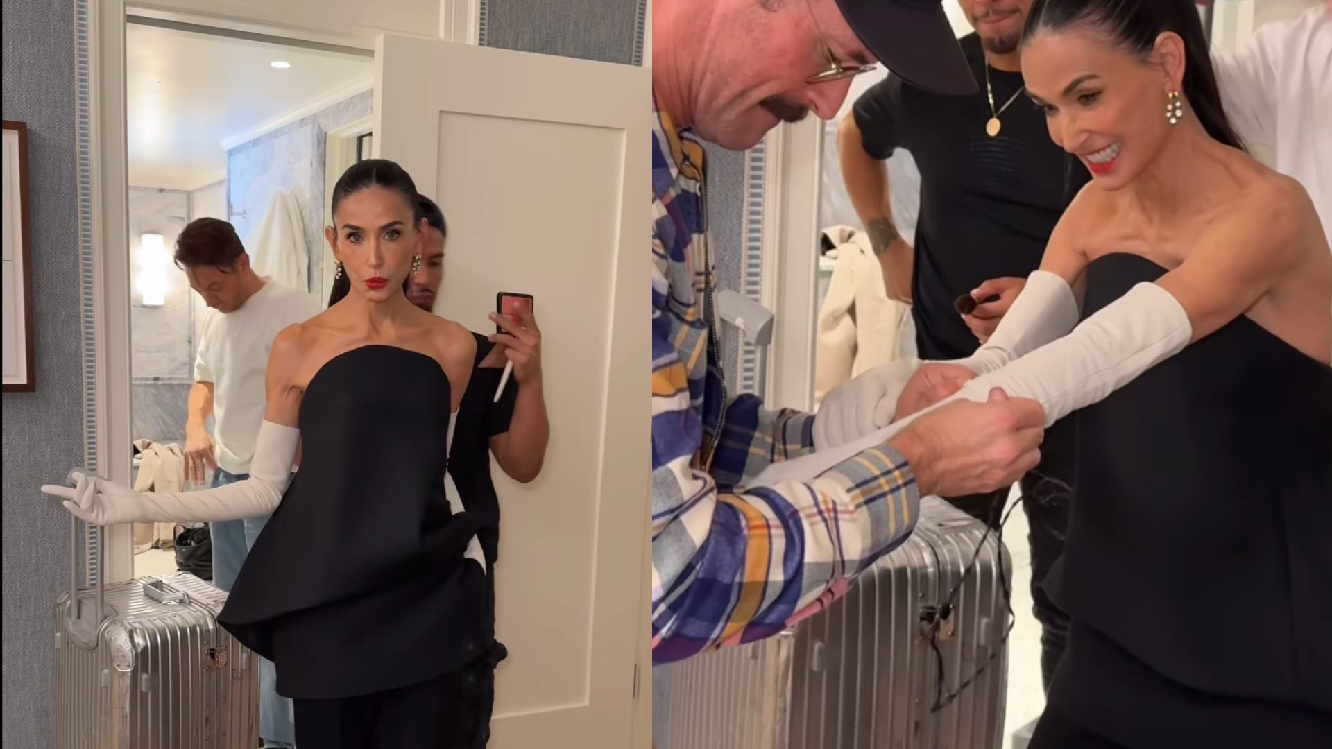 Demi Moore looked ultraglamorous, but this unexpected detail caused