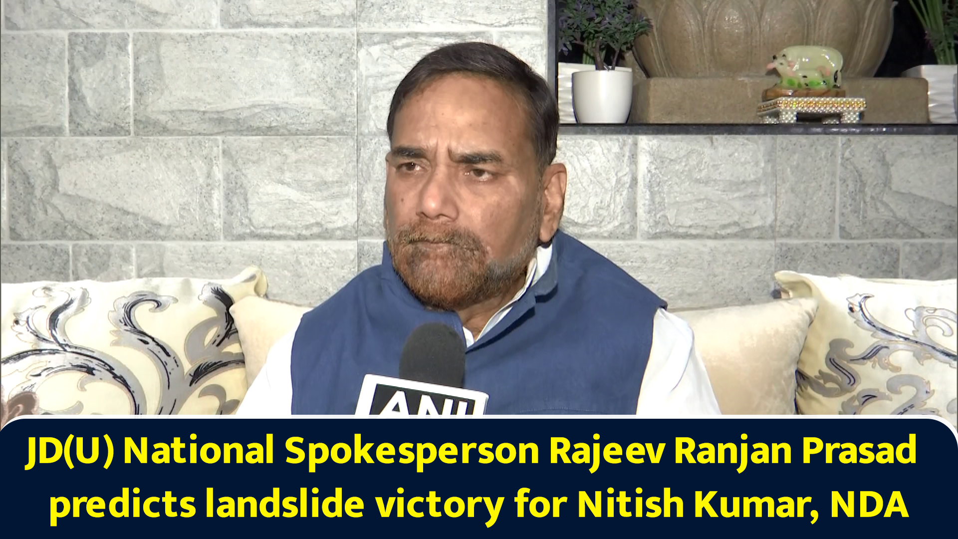 JD(U) National Spokesperson Rajeev Ranjan Prasad predicts landslide ...