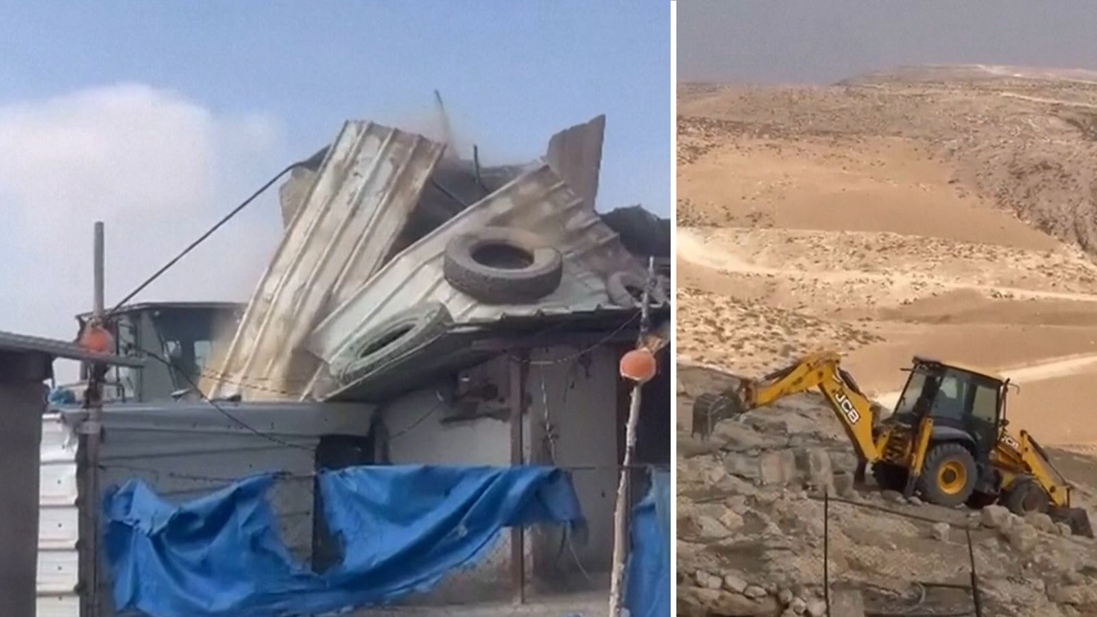 Israeli diggers demolish West Bank home