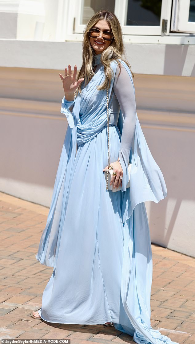 princess polly baby blue dress Beneath The Moon printed cotton dress in blue - Bobo Choses