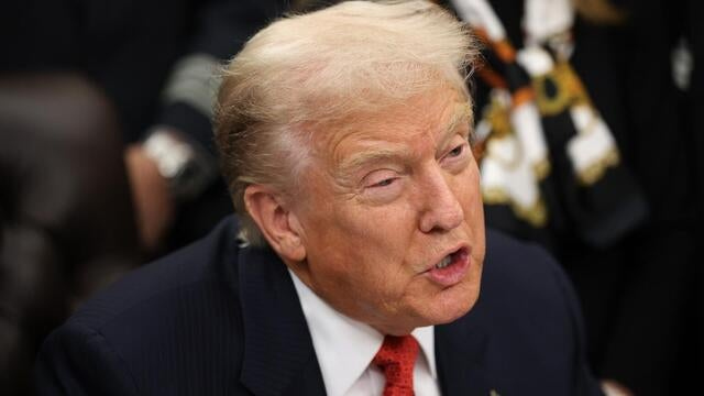 Trump blames Democrats for government shutdown during signing of ...