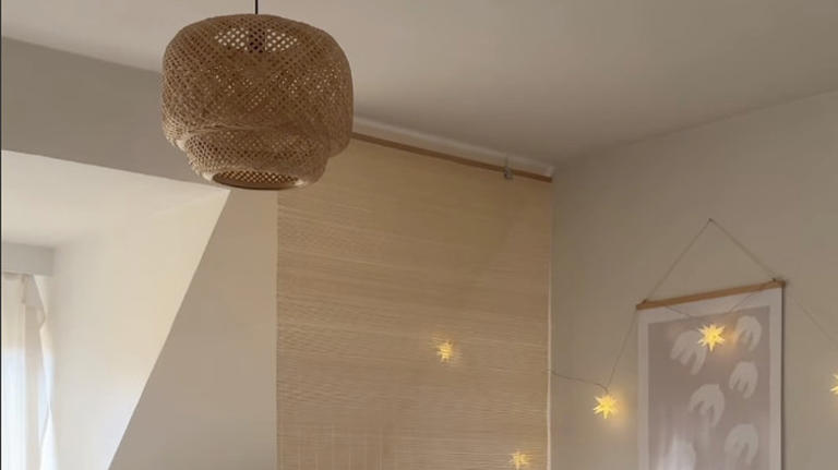 DIY A Simple Boho Room Divider To Create A Home Office Space