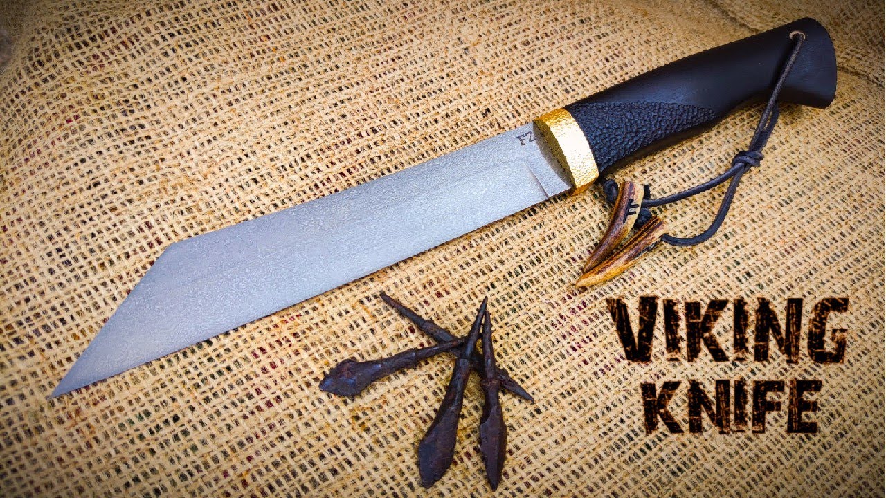 WOOTZ steel from 1000 year old arrowheads. Making a Viking seax!