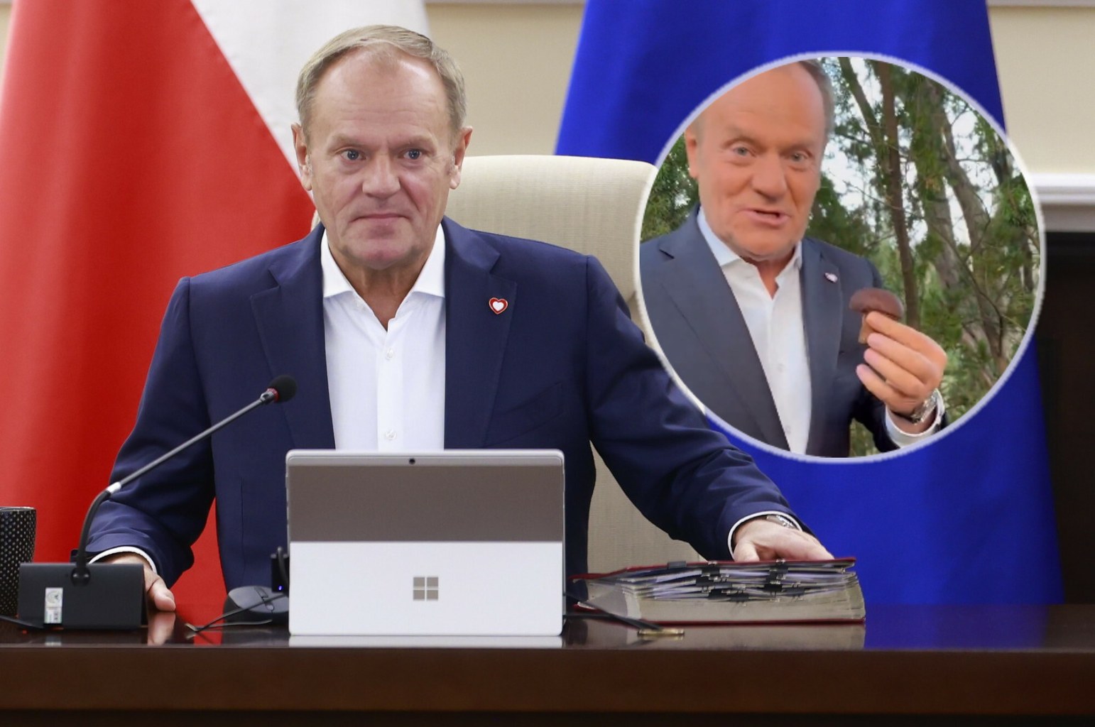Premier na grzybobraniu. Porównał je do polskiej gospodarki