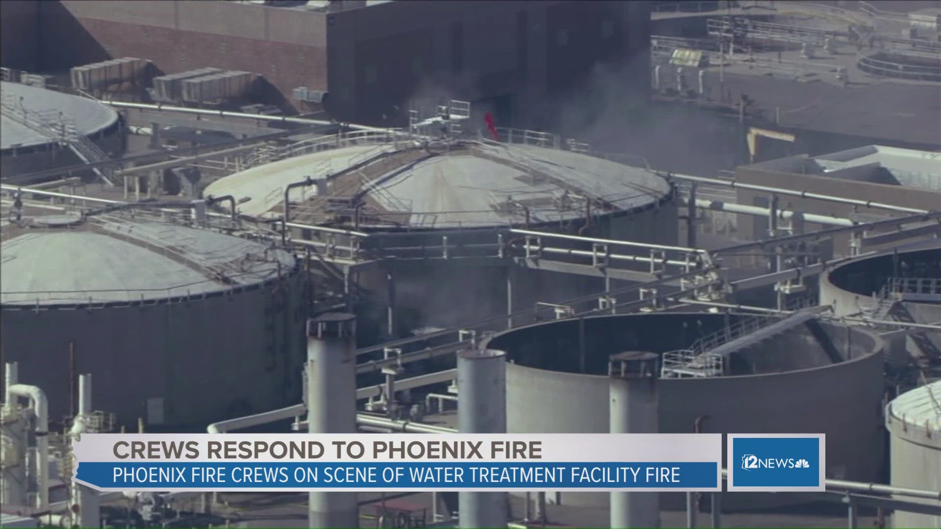 Fire at Water Treatment Facility