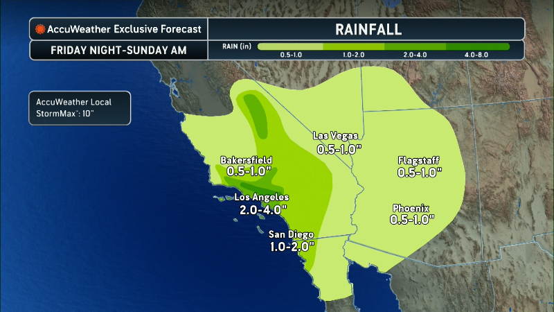Pacific storm to bring drenching rain and flooding to Southern California