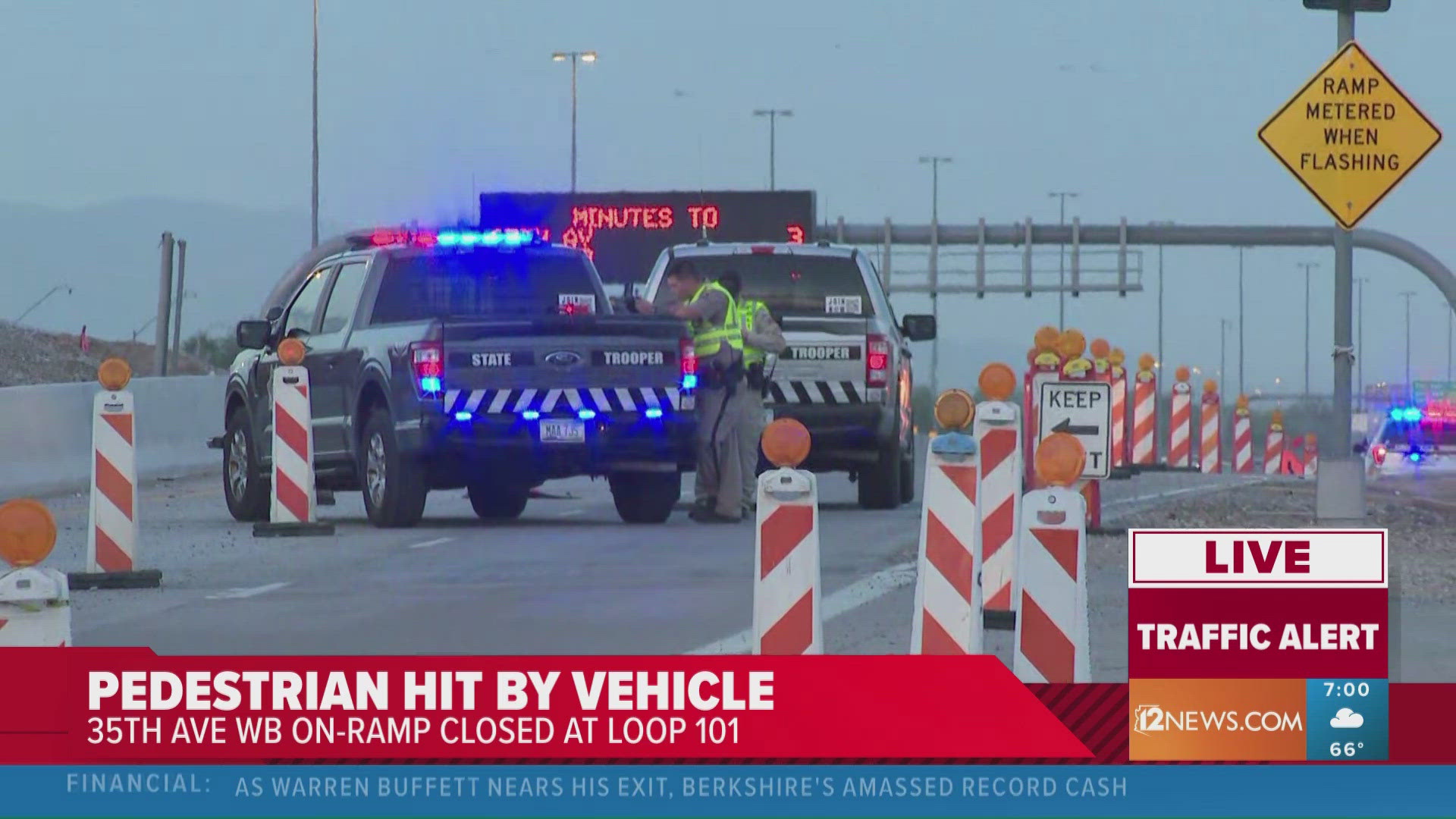 Pedestrian seriously injured after crash in north Phoenix