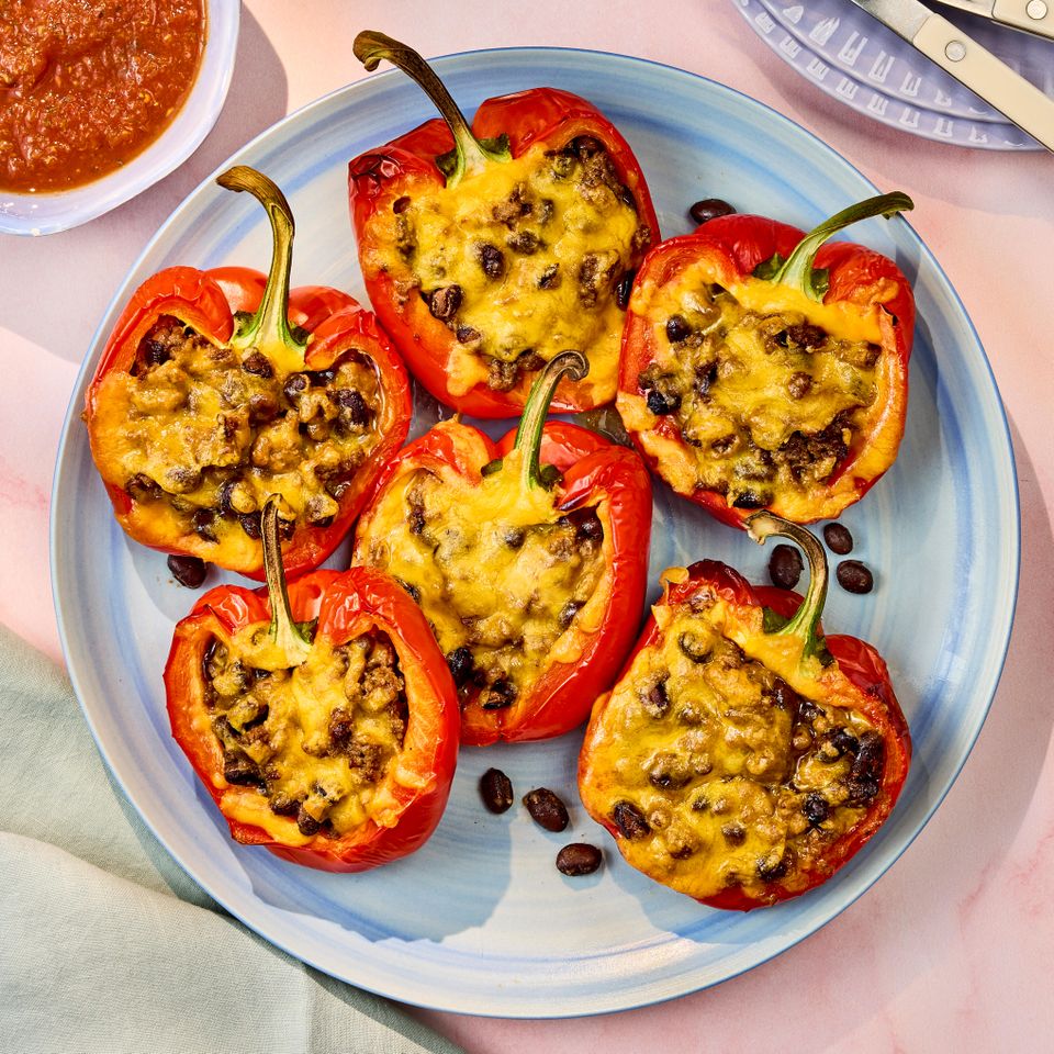 a recipe photo of 5-Ingredient Taco Stuffed Peppers