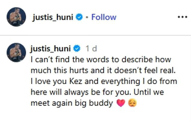 Tragedy in Justis Huni camp ahead of ring return