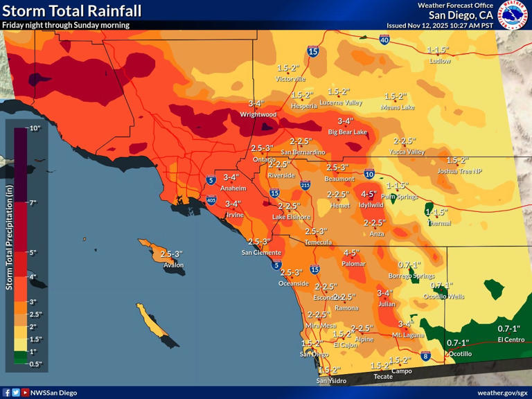 Finicky-natured atmospheric river bringing rain, thunderstorms to ...