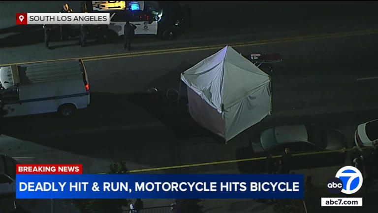 Motorcyclist Kills Bicyclist In South La Hit And Run Crash